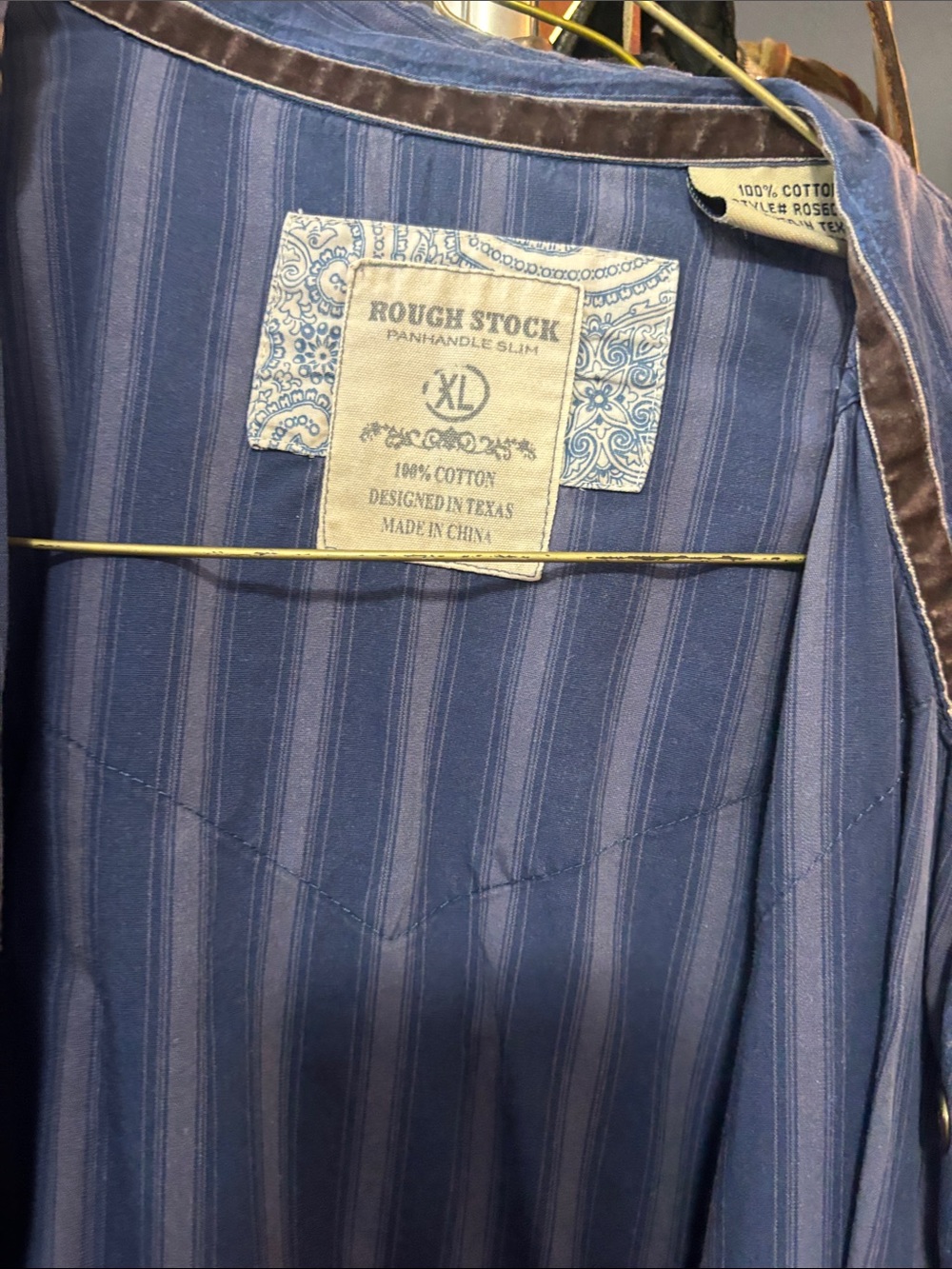 Ralph Lauren Blue Striped Button-Front Shirt